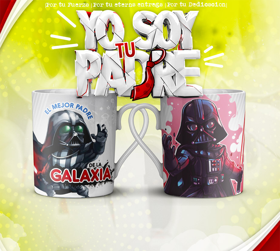 Pack de 50 Plantillas para Tazas Día del Padre – Formato PSD, JPG y PNG - Imagen 2