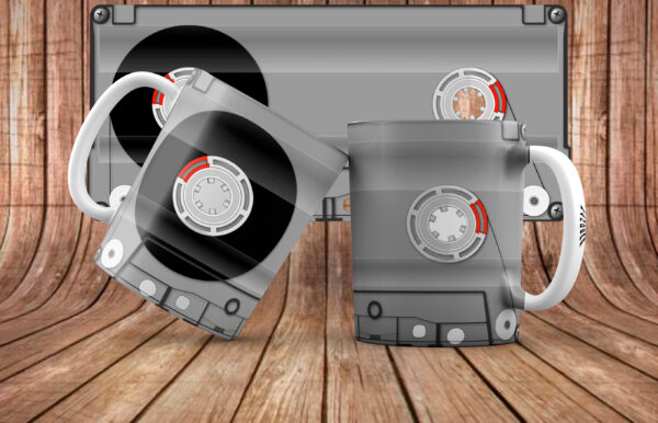 Pack 13 Plantillas de Tazas Cassette Retro – Sublimación PNG + Mockups - Imagen 2