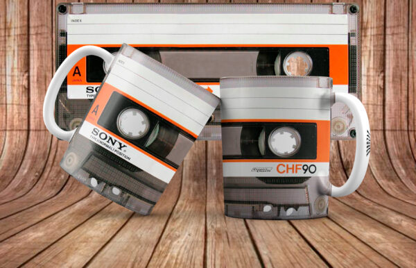 Pack 13 Plantillas de Tazas Cassette Retro – Sublimación PNG + Mockups - Imagen 7