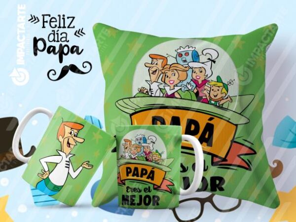 Pack Día del Padre para Sublimar – 34 Diseños de Tazas y Cojines Editables - Imagen 4