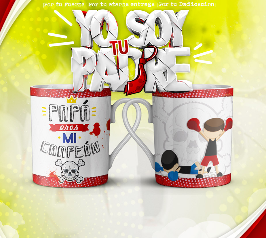 Pack de 50 Plantillas para Tazas Día del Padre – Formato PSD, JPG y PNG - Imagen 5
