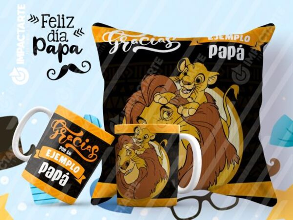 Pack Día del Padre para Sublimar – 34 Diseños de Tazas y Cojines Editables - Imagen 8