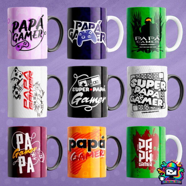 Super Pack Día del Padre: 180 Plantillas Sublimación + 3 Packs de Regalo (Tazas, Cojines y Poleras) - Imagen 2