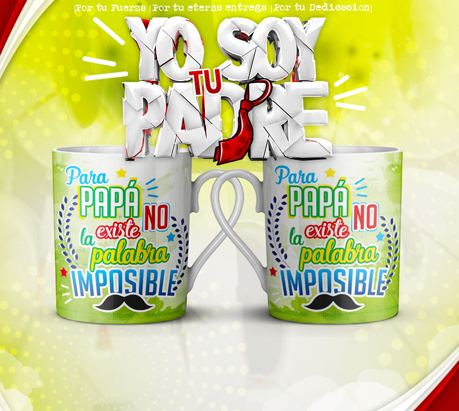 Pack de 50 Plantillas para Tazas Día del Padre – Formato PSD, JPG y PNG - Imagen 10