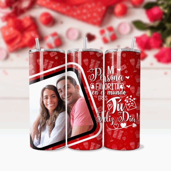 Plantillas para Sublimar Tumblers de Parejas | 12 Diseños Románticos en PSD, JPG y PNG - Imagen 8