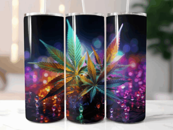 Pack 70 Plantillas para Tumblers Hojas Icónicas y Naturaleza (Cónicas y Rectas) - Imagen 2