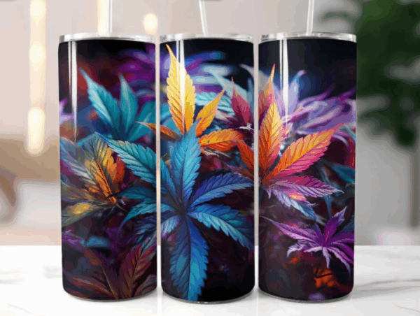 Pack 70 Plantillas para Tumblers Hojas Icónicas y Naturaleza (Cónicas y Rectas) - Imagen 4