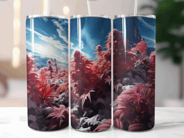 Pack 70 Plantillas para Tumblers Hojas Icónicas y Naturaleza (Cónicas y Rectas) - Imagen 6