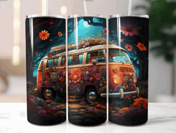 Pack 70 Plantillas para Tumblers Hojas Icónicas y Naturaleza (Cónicas y Rectas) - Imagen 9